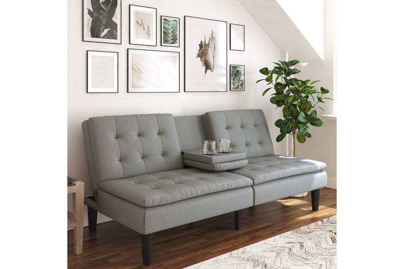 Sovesofa Maine Gråt stof - Gråt stof - Møbler - Sofaer - Sovesofaer