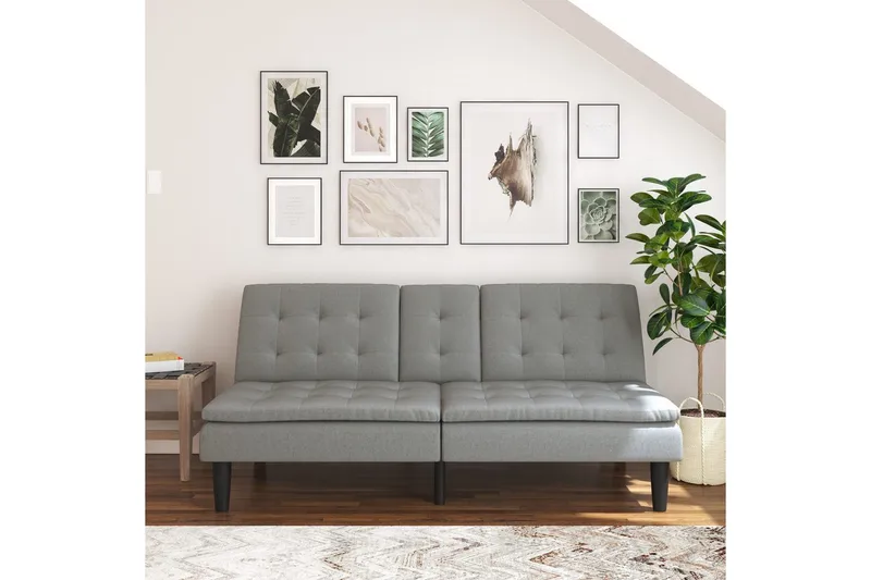 Sovesofa Maine Gråt stof - Gråt stof - Møbler - Sofaer - Sovesofaer