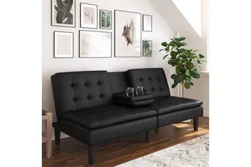 Sovesofa Maine Sort - Sort - Møbler - Sofaer - Sovesofaer