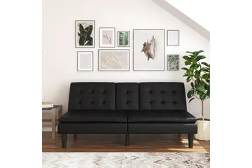 Sovesofa Maine Sort - Sort - Møbler - Sofaer - Sovesofaer