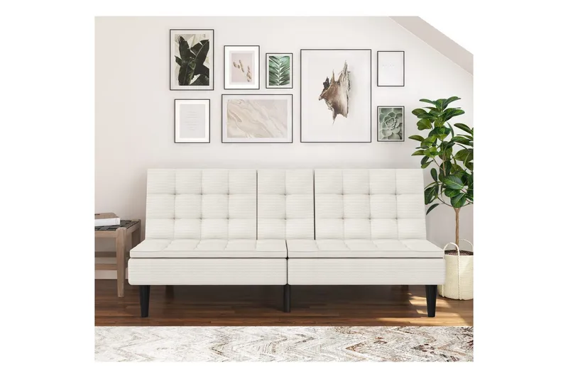 Maine Sovesofa 3-sæde - Hvid - Møbler - Sofaer - Sovesofaer