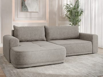 Malor 3-personers sovesofa med venstrevendt chaiselong - beige - Møbler - Sofaer - Sovesofaer
