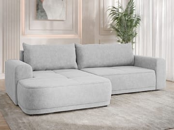 Malor 3-personers sovesofa med venstrevendt chaiselong - lysegrå - Møbler - Sofaer - Sovesofaer