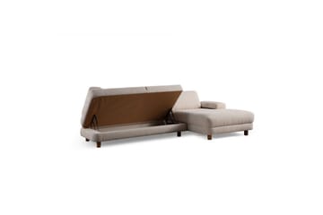 Mami Sovesofa med Divan 4-sits - Creme - Møbler - Sofaer - Sovesofaer
