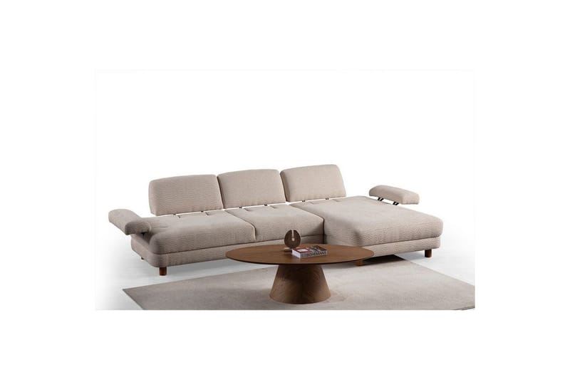 Mami Sovesofa med Divan 4-sits - Creme - Møbler - Sofaer - Sovesofaer