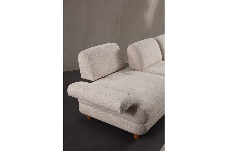 Mami Sovesofa med Divan 4-sits - Creme - Møbler - Sofaer - Sovesofaer