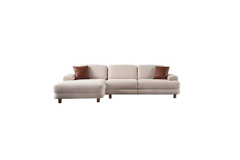 Mami Sovesofa med Divan 4-sits - Creme - Møbler - Sofaer - Sovesofaer