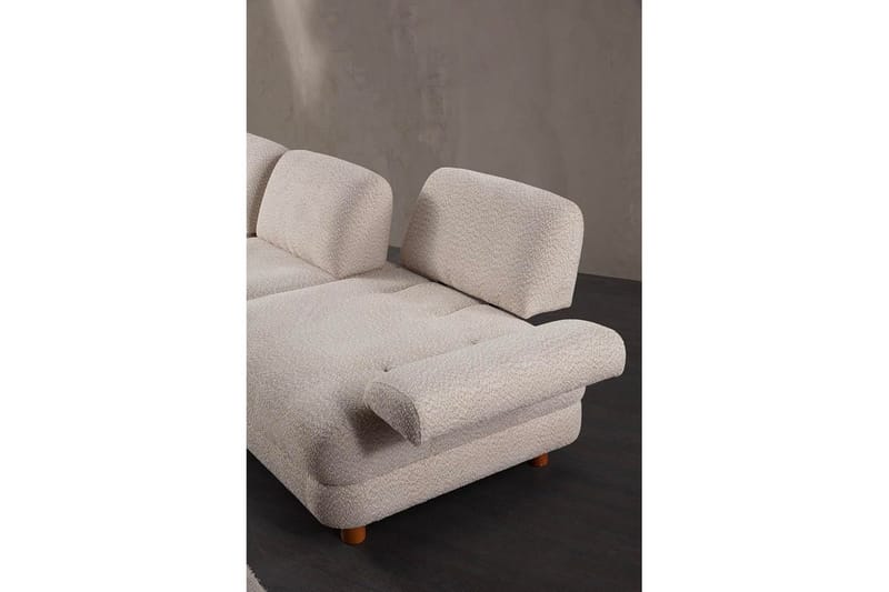 Mami Sovesofa med Divan 4-sits - Creme - Møbler - Sofaer - Sovesofaer