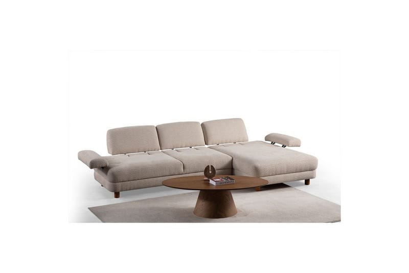 Mami Sovesofa med Divan 4-sits - Creme - Møbler - Sofaer - Sovesofaer
