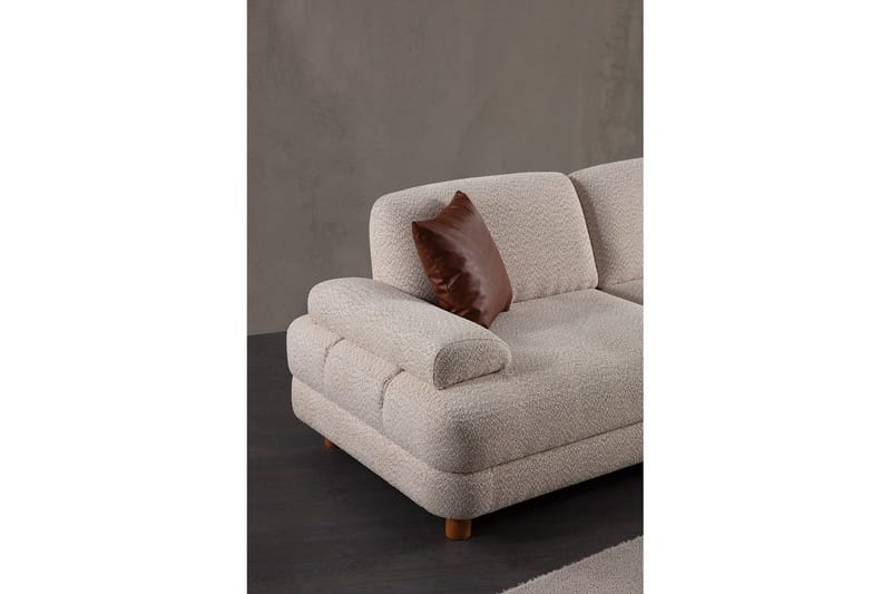 Mami Sovesofa med Divan 4-sits - Creme - Møbler - Sofaer - Sovesofaer