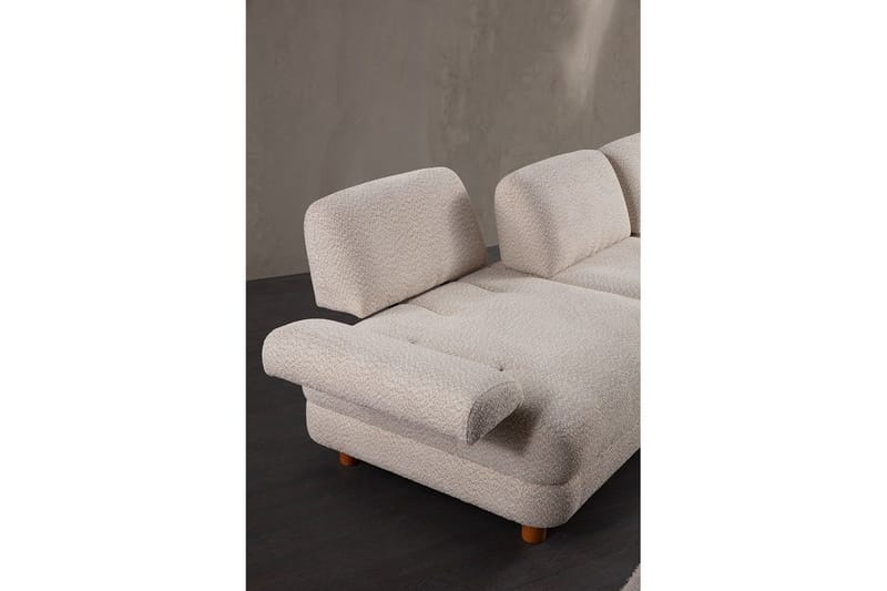 Mami Sovesofa med Divan 4-sits - Creme - Møbler - Sofaer - Sovesofaer