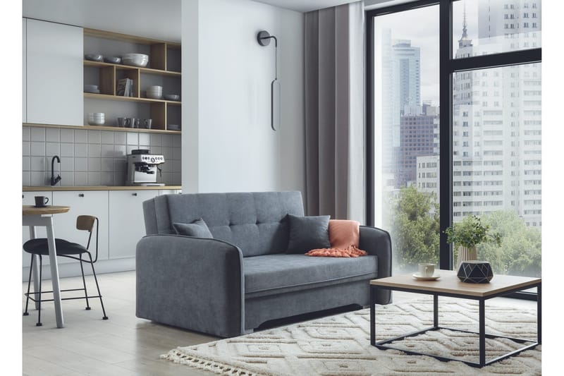 Manita Sovesofa med Opbevaring 2-personers - Grå - Møbler - Sofaer - Sovesofaer