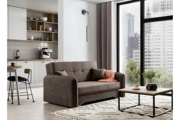 Manita Sovesofa med Opbevaring 2-personers - Mørkebrun - Møbler - Sofaer - Sovesofaer