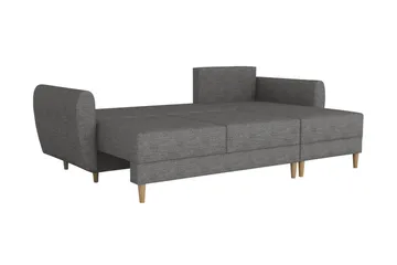 Manstad Hjørnesovesofa - Grå - Møbler - Sofaer - Sovesofaer