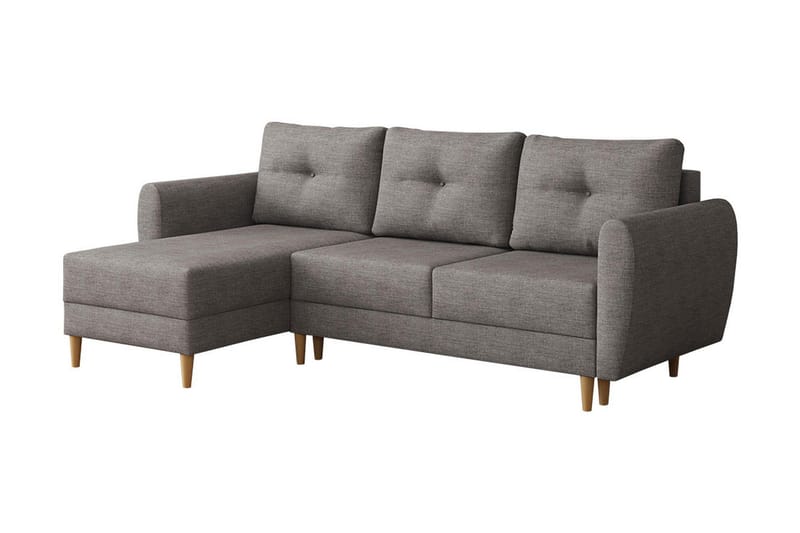 Manstad Hjørnesovesofa - Grå - Møbler - Sofaer - Sovesofaer