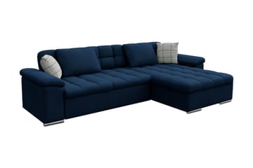 Margretetorp 3-personers Hjørnesovesofa - Blå - Møbler - Sofaer - Sovesofaer