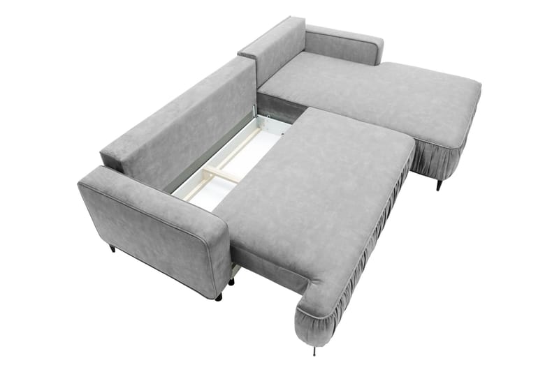 Marisana Sovesofa Med 3-Personers Divan - Grå - Møbler - Sofaer - Sovesofaer