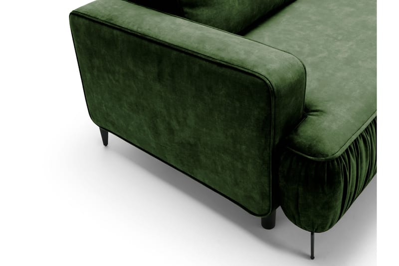 Marisana Sovesofa Med 3-Personers Divan - Sort - Møbler - Sofaer - Sovesofaer