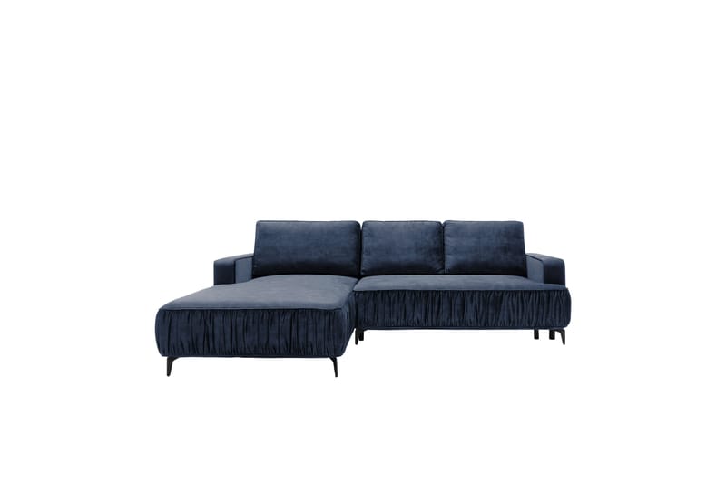 Marisana Sovesofa Med 3-Personers Divan - Blå - Møbler - Sofaer - Sovesofaer