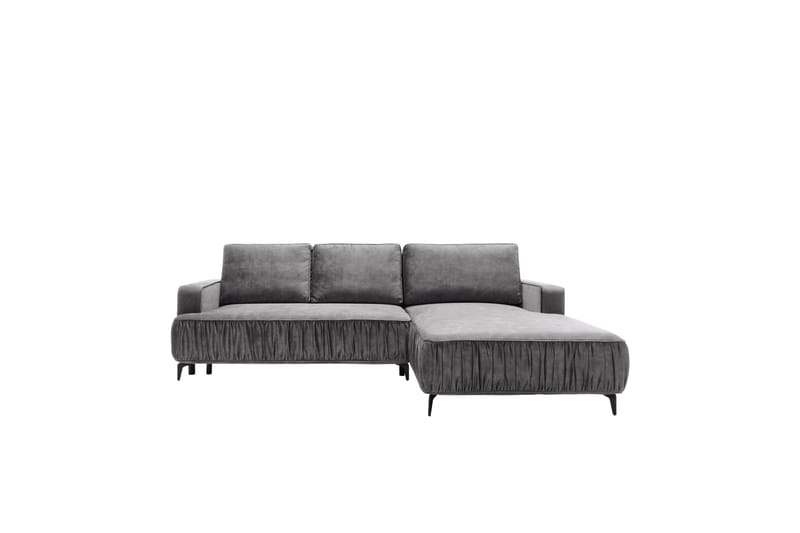 Marisana Sovesofa Med 3-Personers Divan - Sort - Møbler - Sofaer - Sovesofaer