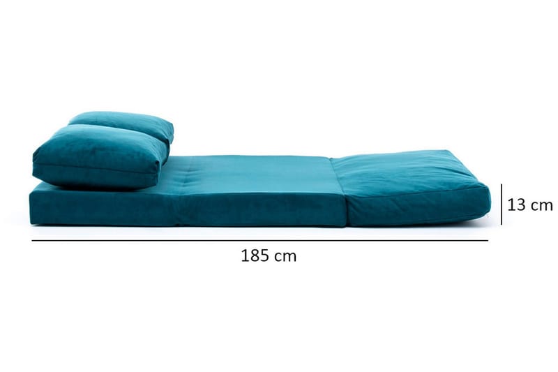 Maydena Sovesofa 2-Pers. 120x185 - Turkis - Møbler - Sofaer - Sovesofaer