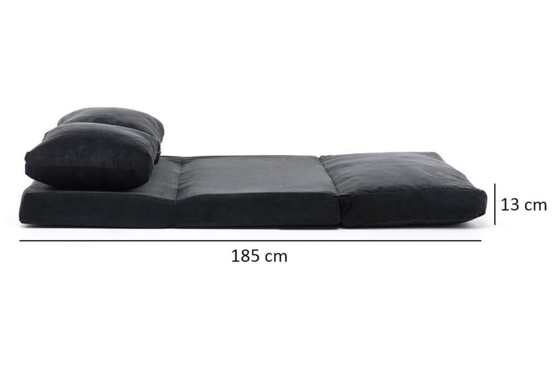 Maydena Sovesofa 2-Pers. 120x185 - Sort - Sovesofaer - 2 personers sovesofa