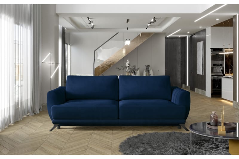 Megis 3-personers Sovesofa - Blå - Møbler - Sofaer - Sovesofaer