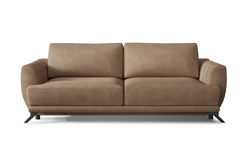 Megis 3-personers Sovesofa, Lysebrun