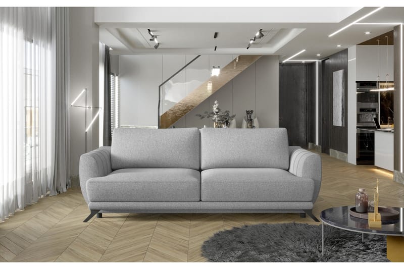 Megis 3-personers Sovesofa - Lysegrå - Møbler - Sofaer - Sovesofaer