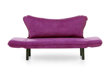Mezonzo 2-personers Sovesofa 65x180 cm i Fløjl - Lilla - Møbler - Sofaer - Sovesofaer