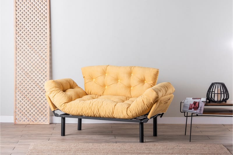 Mezonzo 2-Pers. Sovesofa - Gul - Møbler - Sofaer - Sovesofaer