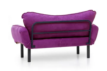Mezonzo 2-personers Sovesofa 65x180 cm i Fløjl - Lilla - Møbler - Sofaer - Sovesofaer