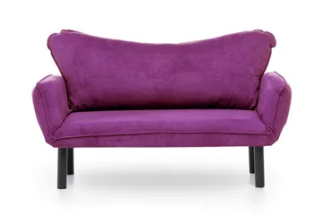 Mezonzo 2-personers Sovesofa 65x180 cm i Fløjl - Lilla - Møbler - Sofaer - Sovesofaer