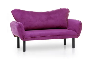 Mezonzo 2-personers Sovesofa 65x180 cm i Fløjl - Lilla - Møbler - Sofaer - Sovesofaer