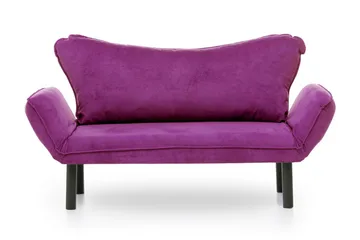Mezonzo 2-personers Sovesofa 65x180 cm i Fløjl - Lilla - Møbler - Sofaer - Sovesofaer