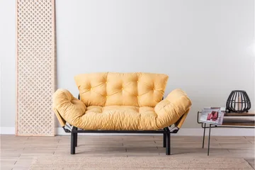 Mezonzo 2-Pers. Sovesofa - Gul - Møbler - Sofaer - Sovesofaer