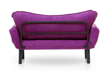 Mezonzo 2-personers Sovesofa 65x180 cm i Fløjl - Lilla - Møbler - Sofaer - Sovesofaer