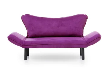 Mezonzo 2-personers Sovesofa 65x180 cm i Fløjl - Lilla - Møbler - Sofaer - Sovesofaer