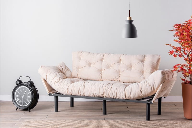 Mezonzo 3-Pers. Sovesofa - Beige - Møbler - Sofaer - Sovesofaer