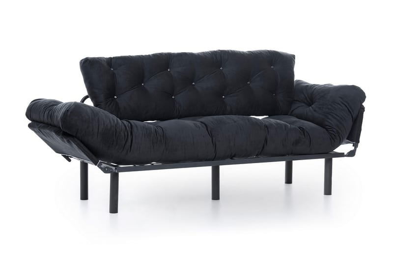 Mezonzo 3-Pers. Sovesofa - Sort - Møbler - Sofaer - Sovesofaer