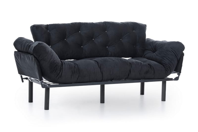 Mezonzo 3-Pers. Sovesofa - Sort - Sovesofaer - 3 personers sovesofa