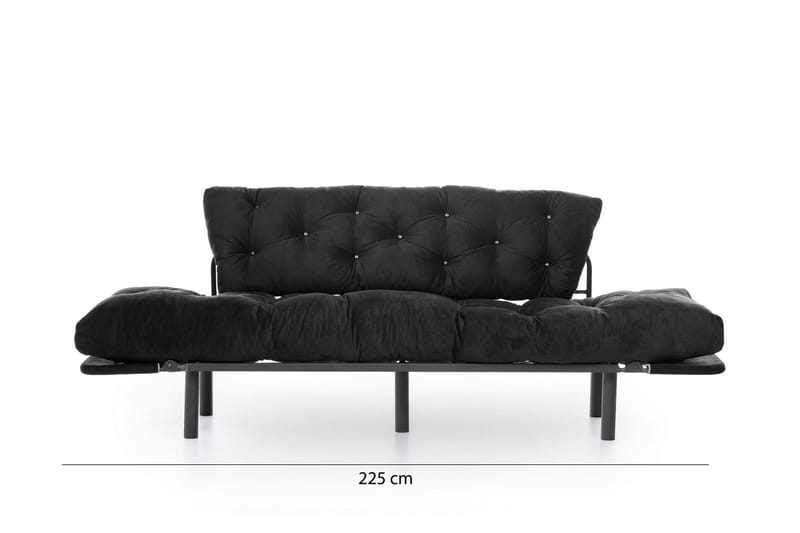 Mezonzo 3-Pers. Sovesofa - Sort - Sovesofaer - 3 personers sovesofa