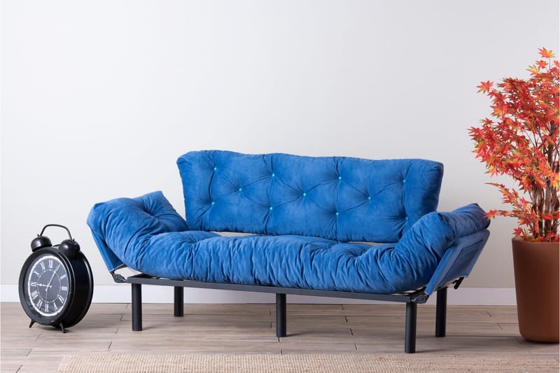 Mezonzo 3-Pers. Sovesofa - Blå - Møbler - Sofaer - Sovesofaer