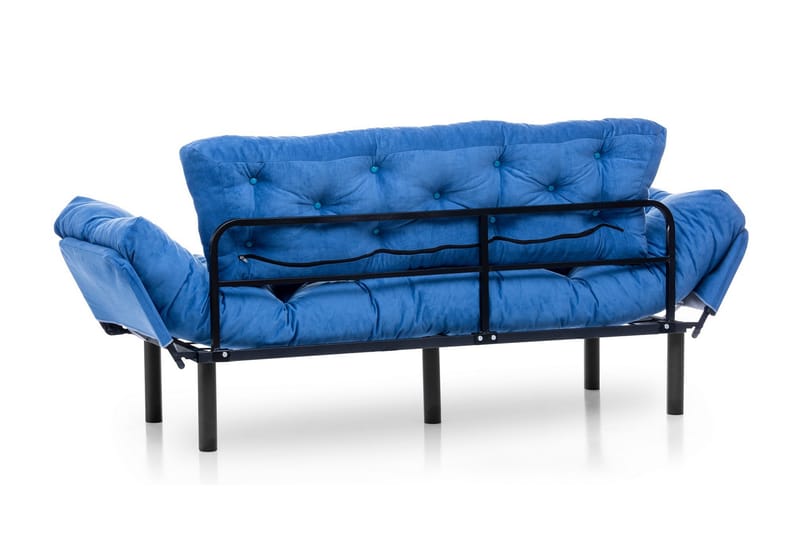 Mezonzo 3-Pers. Sovesofa - Blå - Sovesofaer - 3 personers sovesofa