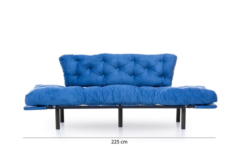 Mezonzo 3-Pers. Sovesofa - Blå - Sovesofaer - 3 personers sovesofa