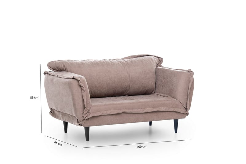 Mezonzo 3-Pers. Sovesofa - Brun - Sovesofaer - 3 personers sovesofa