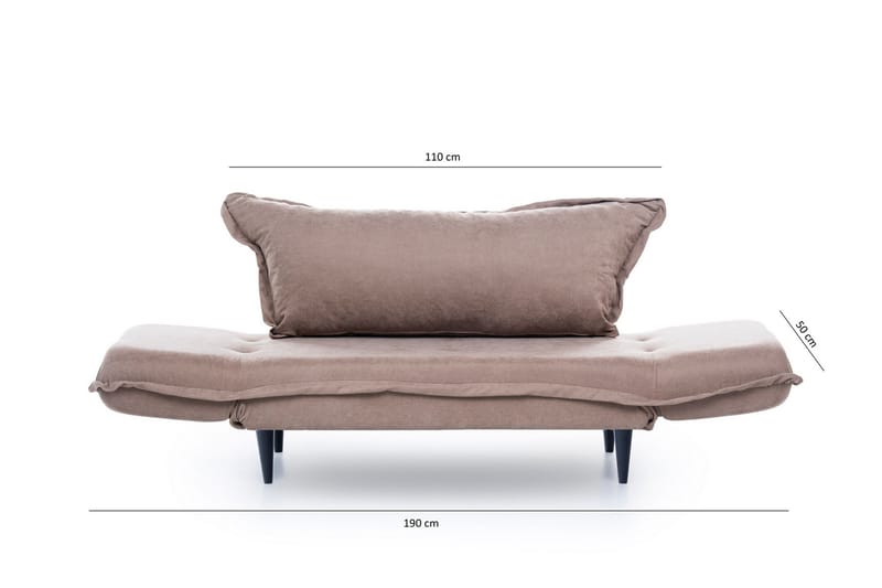 Mezonzo 3-Pers. Sovesofa - Brun - Sovesofaer - 3 personers sovesofa