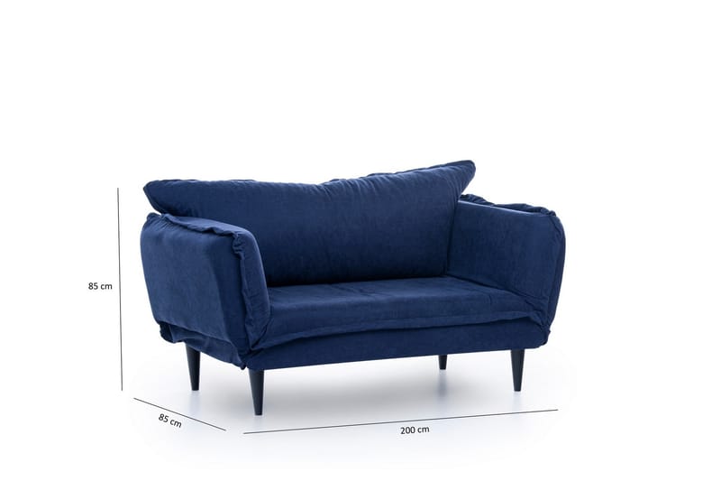 Mezonzo 3-Pers. Sovesofa - Blå - Møbler - Sofaer - Sovesofaer
