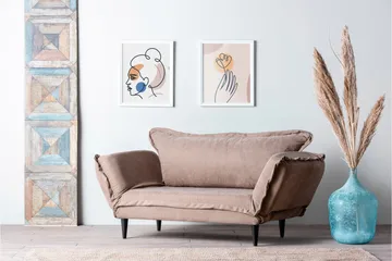 Mezonzo 3-Pers. Sovesofa - Brun - Møbler - Sofaer - Sovesofaer