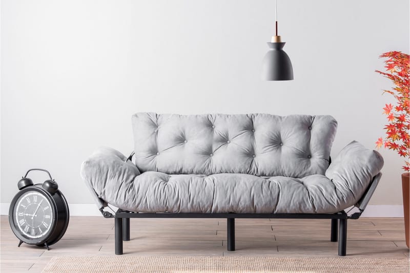 Mezonzo 3-Pers. Sovesofa - Grå - Møbler - Sofaer - Sovesofaer